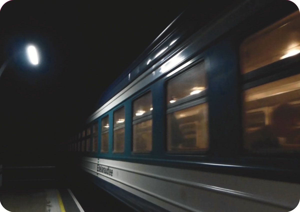 Home 2.0: An installation of 15 stills filmed 2013–2025 across the Baltic States, about home, railroads and belonging.